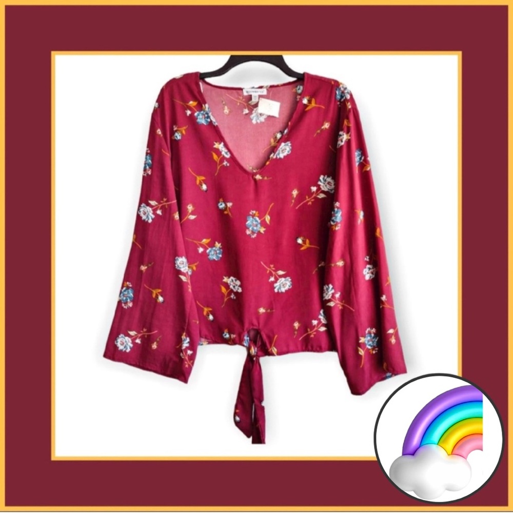 3/$24 - Roommates Floral Blouse